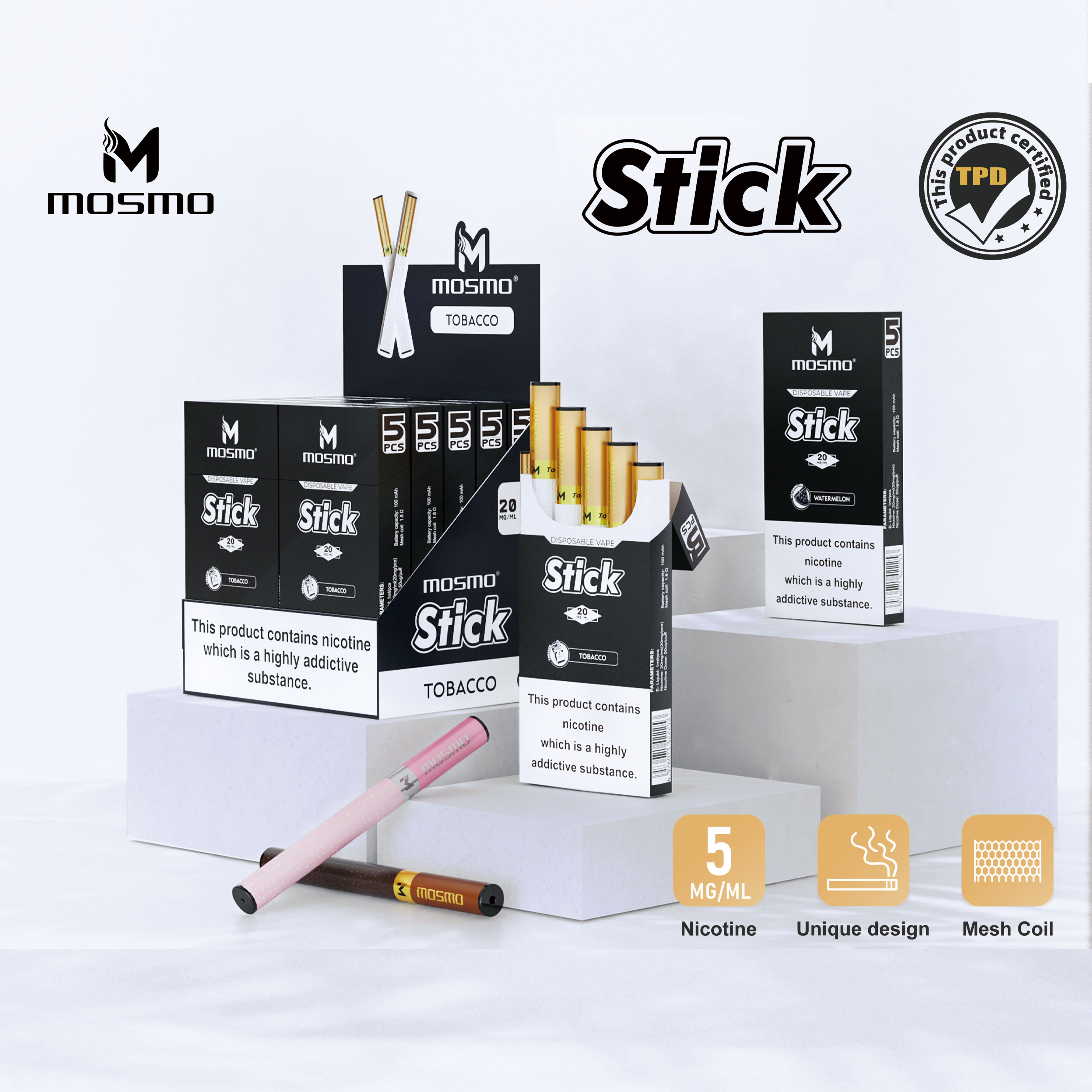 MOSMO STICK Disposable Cigarette